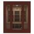 SteamSpa 3-Person Carbon FAR Infrared Hemlock Sauna with LED Touch Panel Wood