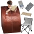 SteamSpa Portable 1-Person Home Sauna Infrared Heating with Digital Control, Foldable Chair and Heated Foot Pad Sunset