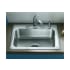 Sterling Middleton 25" Single Basin Drop In Stainless Steel Kitchen Sink with SilentShield&reg; Stainless Steel