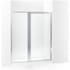 Sterling Attend 69" High x 60" Wide Pivot Framed Shower Door with Clear Glass Bright Silver