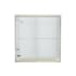 Sterling Finesse 58-1/16" High x 59-5/8" Wide Sliding Frameless Shower Door with Clear, Frosted, or Pattern Glass Nickel with Smooth Clear Glass Pattern