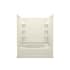 Sterling Ensemble 60" x 43-1/2" x 73-1/4" Vikrell Shower with Drain Left, Tile Design and 16" Apron Biscuit