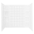 Sterling Ensemble 54-1/4" x 60" x 43-1/2" Vikrell Shower Wall Set, Tile Design and Age-in-Place Backers White
