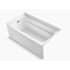 Sterling Ensemble 60" x 32-1/8" Vikrell Soaking Bathtub for Alcove Installations with Left Drain and Above Floor Drain White