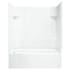 Sterling Accord 60" x 31-1/4" x 73-1/4" Vikrell Shower with Drain Left and Tile Design White