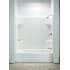 Sterling Accord 60" x 30" x 72" Bath/Shower with Age in Place Backers - Left-hand White