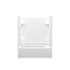Sterling Accord 60" x 30" Vikrell Bath/Shower Module with Aging in Place Backerboards and Left Above-Floor Drain White