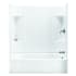 Sterling Accord 60" x 31-1/4" x 73-1/4" Vikrell Shower with Drain Right and Tile Design White