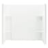 Sterling Accord 60" x 36" Vikrell Shower Wall Set with Geometric Backwall Design White