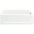 Sterling Ensemble 60" Vikrell Material Soaking Bathtub for Alcove Installations with Right Drain and Integral Apron White