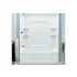 Sterling Ensemble AFD, 60" x 32" x 76" Curve Bath/Shower with Age in Place Backers - Left-hand Drain White