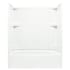 Sterling Accord 60" x 31-1/4" x 73-1/4" Vikrell Shower with Drain Left, 15" Apron and Age-in-Place Backers White