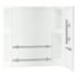 Sterling Accord 55" x 60" x 30" Vikrell Shower Wall Set with Grab Bars Right White