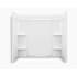 Sterling Ensemble Shower Wall Set with Backer Boards White