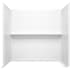 Sterling Traverse 60" x 36" Alcove Bath/Shower Wall Set with Backerboards White