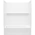 Sterling Traverse 76 1/4" X 60" Bath/Shower With Left Drain White