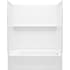 Sterling Traverse 76 1/4" X 60" Bath/Shower With Right Drain White