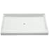 Sterling Ensemble 60" x 34" Vikrell Shower Pan with Single Threshold and 3-5/16" Center Drain - Less Drain Assembly White