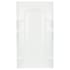 Sterling Ensemble 72-1/2" x 42" Vikrell Shower Back Wall with Curve Design and Age-in-Place Backers White