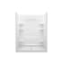 Sterling Ensemble 60" x 35-1/4" x 77" Vikrell Shower with Drain Center White