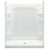 Sterling Ensemble 60" Vikrell Shower Module with Drain Center and Shaving Ledge White