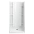 Sterling Accord 36" x 37-1/4" x 77" Vikrell Shower with Drain Center White