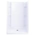 Sterling Accord 36" x 37-1/4" x 77" Vikrell Shower with Drain Center and Age-in-Place Backers White