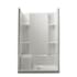 Sterling Accord 48" x 37-1/4" x 76" Vikrell Shower with Drain Center and Seat Included White