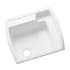 Sterling Latitude 25" Single Basin Drop In or Undermount Acrylic Laundry Sink White