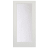 Stile Doors 24" x 80" Primed 1 Lite Satin Etched Glass Solid Core Interior Slab Door Primed