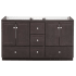 Strasser Simplicity 60" Double Free Standing Vanity Cabinet Only - Less Vanity Top Dark Alder