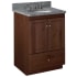 Strasser Simplicity 24" Single Free Standing Vanity Cabinet Only - Less Vanity Top Dark Alder