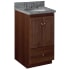 Strasser Simplicity 18" Single Free Standing Vanity Cabinet Only - Less Vanity Top Dark Alder
