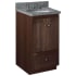 Strasser Simplicity 18" Single Free Standing Vanity Cabinet Only - Less Vanity Top Dark Alder