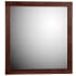 Strasser Simplicity 30" W x 32" H Transitional Rectangular Wood Framed Bathroom Wall Mirror Dark Alder