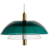 French Gold / Green Emerald / Clear