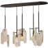 Studio M Megalith 5 Light 48" Wide LED Linear Chandelier by Nina Magon Brushed Bronze