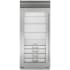 Finish: Sub-Zero Classic Series 36 Inch Wide 22.9 Cu. Ft. Column Refrigerator with Left Handed Door and Night Mode - High Altitude Model Classic Stainless