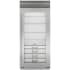 Finish: Sub-Zero Classic Series 36 Inch Wide 22.9 Cu. Ft. Column Refrigerator with Right Handed Door and Adjustable Shelves - High Altitude Model Classic Stainless
