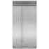 Finish: Sub-Zero Classic Series 42 Inch Wide 24.8 Cu. Ft. Side By Side Refrigerator with ClearSight™ LED Lighting Classic Stainless