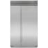 Finish: Sub-Zero Classic Series 48 Inch Wide 29.1 Cu. Ft. Side By Side Refrigerator with Touch Controls Classic Stainless