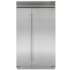 Finish: Sub-Zero Classic Series 48 Inch Wide 29.1 Cu. Ft. Side By Side Refrigerator with Max Ice Mode and Tubular Style Handles Classic Stainless
