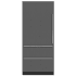 Finish: Sub-Zero Designer Series 36 Inch Wide 20.4 Cu. Ft. Panel Ready Energy Star Certified Bottom Freezer Refrigerator with Left Handed Door Panel Ready
