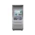 Finish: Sub-Zero 36 Inch Wide 22.7 Cu. Ft. Bottom Mount Refrigerator with Viewing Window and Left Handed Door - High Altitude Model Classic Stainless