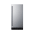 Summit 15 Inch Wide 32 Can Capacity Wine and Beverage Cooler Combo with Door Alarm Stainless Steel