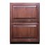 Summit 24 Inch Wide 3.7 Cu. Ft. Panel Ready Refrigerator Drawers with ADA Design Panel Ready