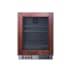 Summit 24 Inch Wide Beverage Cooler with Adjustable Shelves Panel Ready
