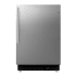 Summit 21 Inch Wide 3.53 Cu. Ft. Compact Freezerless Refrigerator with Black Toe Kick and Vertical Handle Stainless Steel