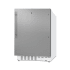 Summit 21 Inch Wide 2.68 Cu. Ft. Compact Refrigerator and Freezer Combo with Door Lock and Vertical Handle Stainless Steel