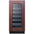 Summit 15 Inch Wide 23 Bottle Capacity Panel Ready Built-In / Free Standing Wine Cooler with Digital Thermostat and LED Lights Panel Ready
